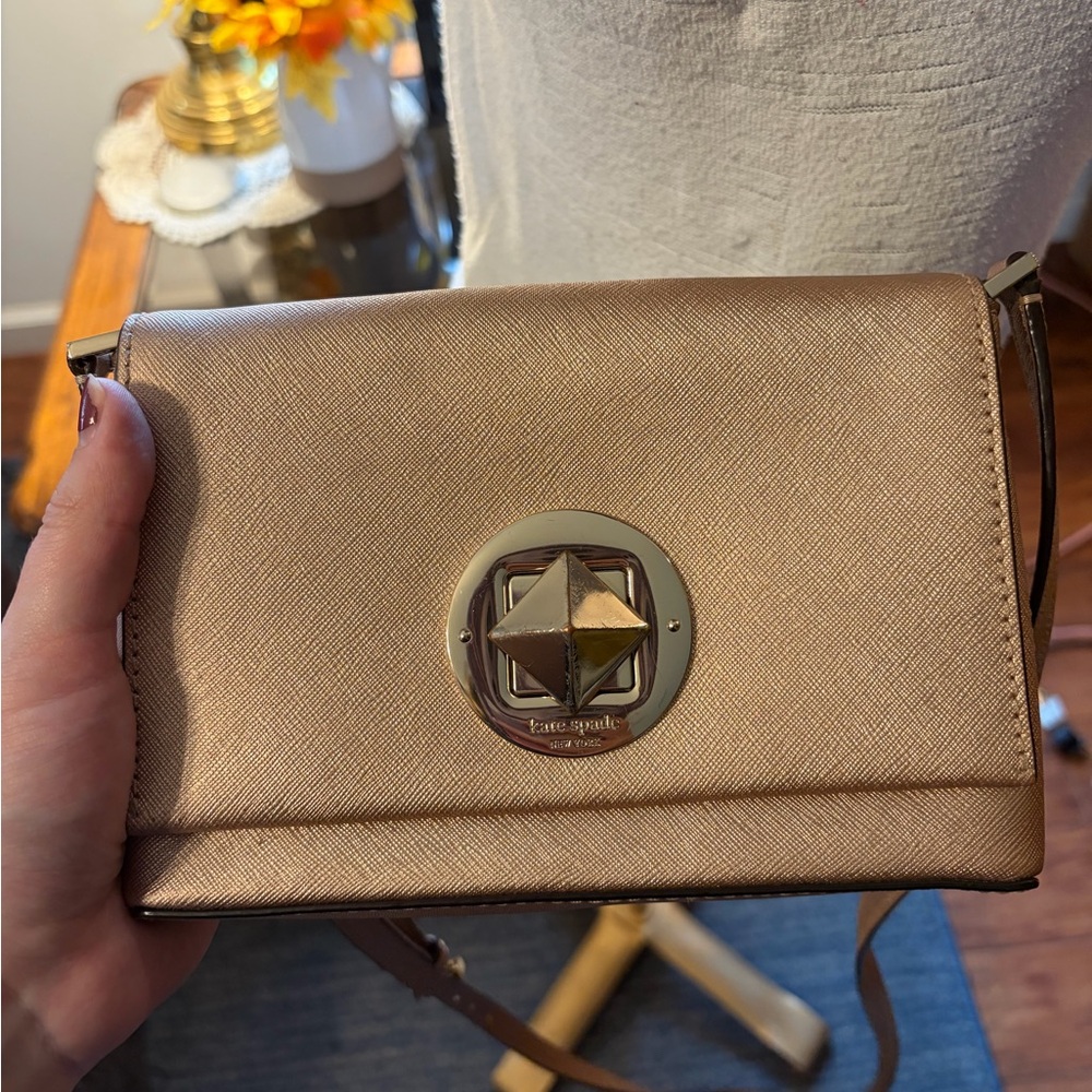 Kate Spade Rose Gold Crossbody Bag